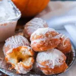 Air Fryer Pumpkin Cheesecake Donut Holes