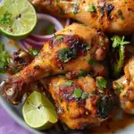 Roasted Chile Lime Chicken Legs