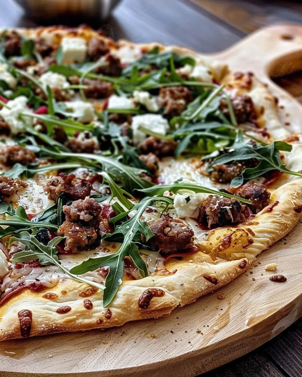 Sausage Arugula Pizza: Easy Recipe for a Flavorful Homemade Delight