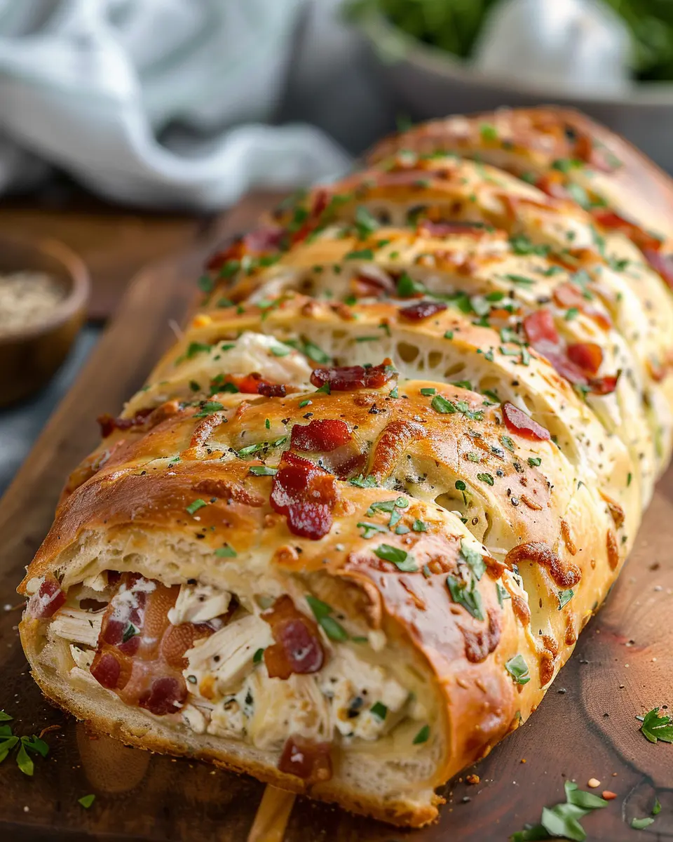 Chicken Bacon Ranch Stromboli Recipe: Easy and Delicious Twist
