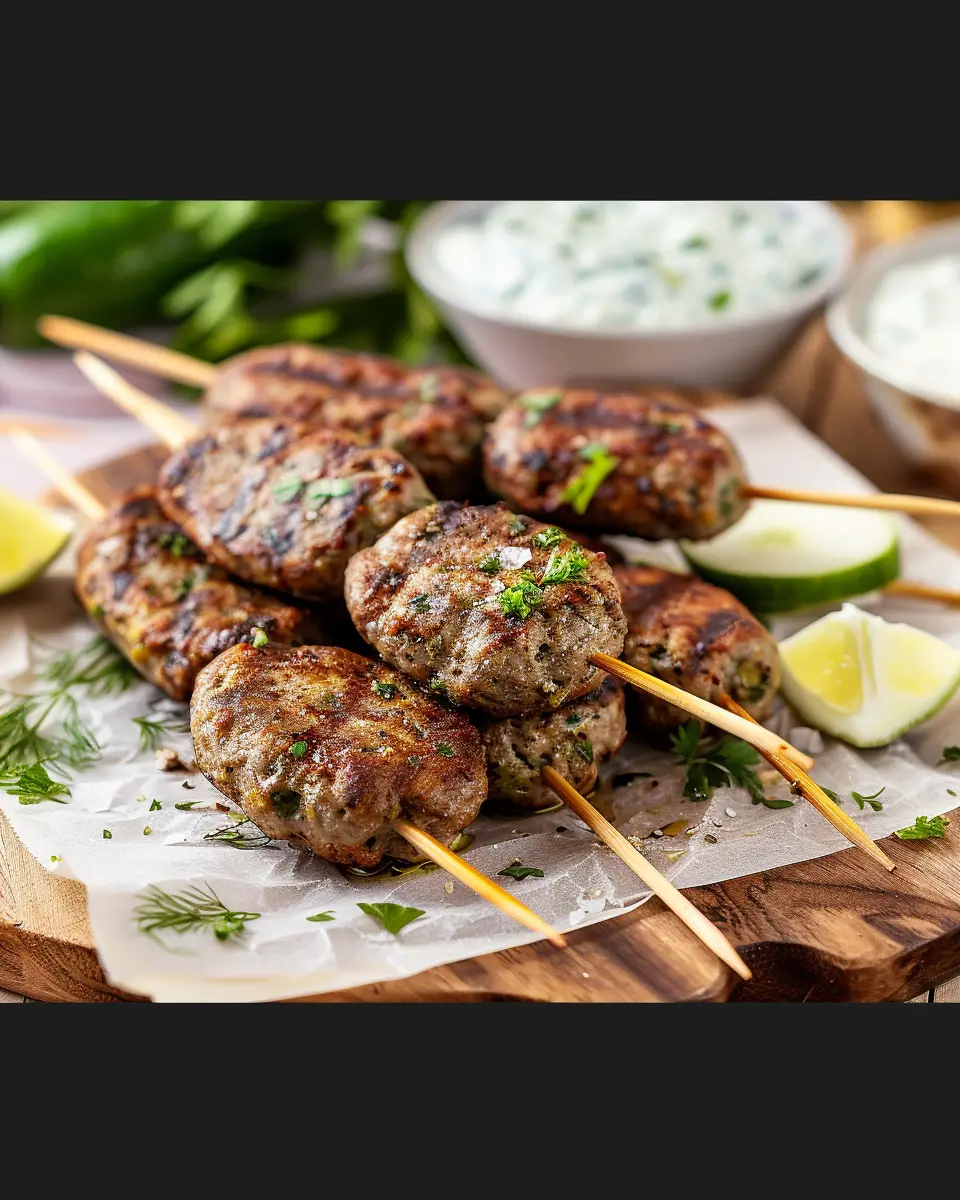 Kofte Kebabs with Tzatziki: Easy, Flavor-Packed Delight at Home