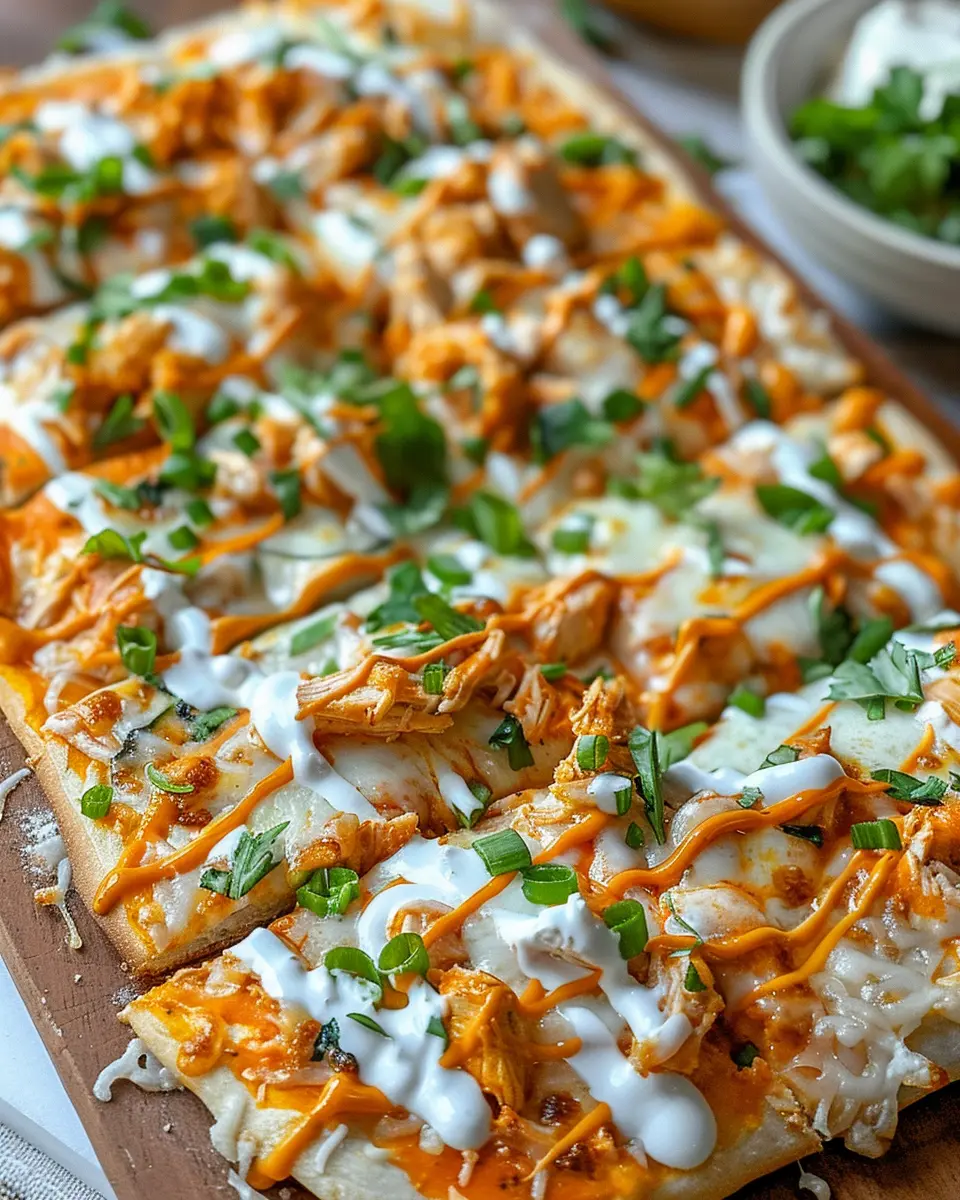Buffalo Chicken Flatbread: Easy Recipe for Flavorful Family Meals