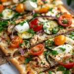 Mediterranean Chicken Flatbread