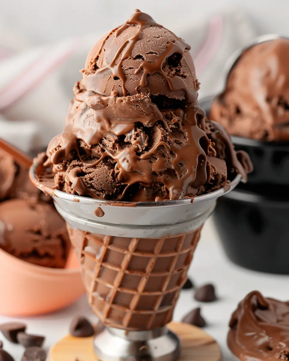 ninja creami copycat baskin robbins chocolate fudge ice cream recipe: indulge in homemade goodness