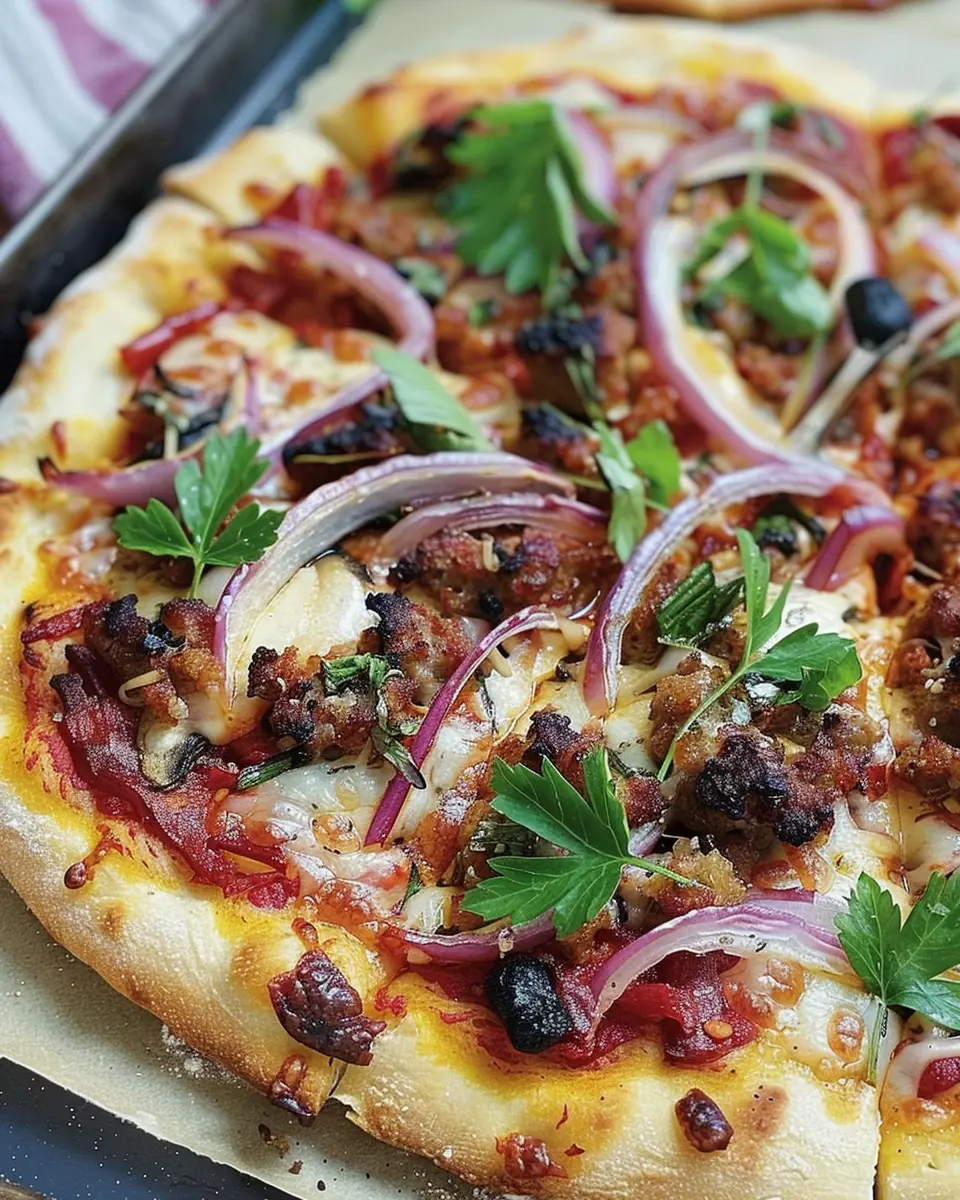 Chorizo, Manchego, and Red Onion Pizza: An Easy Indulgence at Home