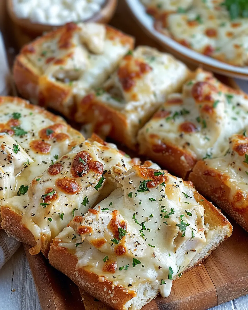Easy Chicken Alfredo Garlic Bread Pizza Recipe: Indulgent Comfort Food Delight