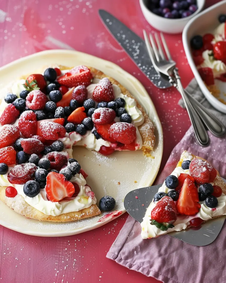Red-White-and-Blue Berry Pizza: Easy and Delicious Summer Treat