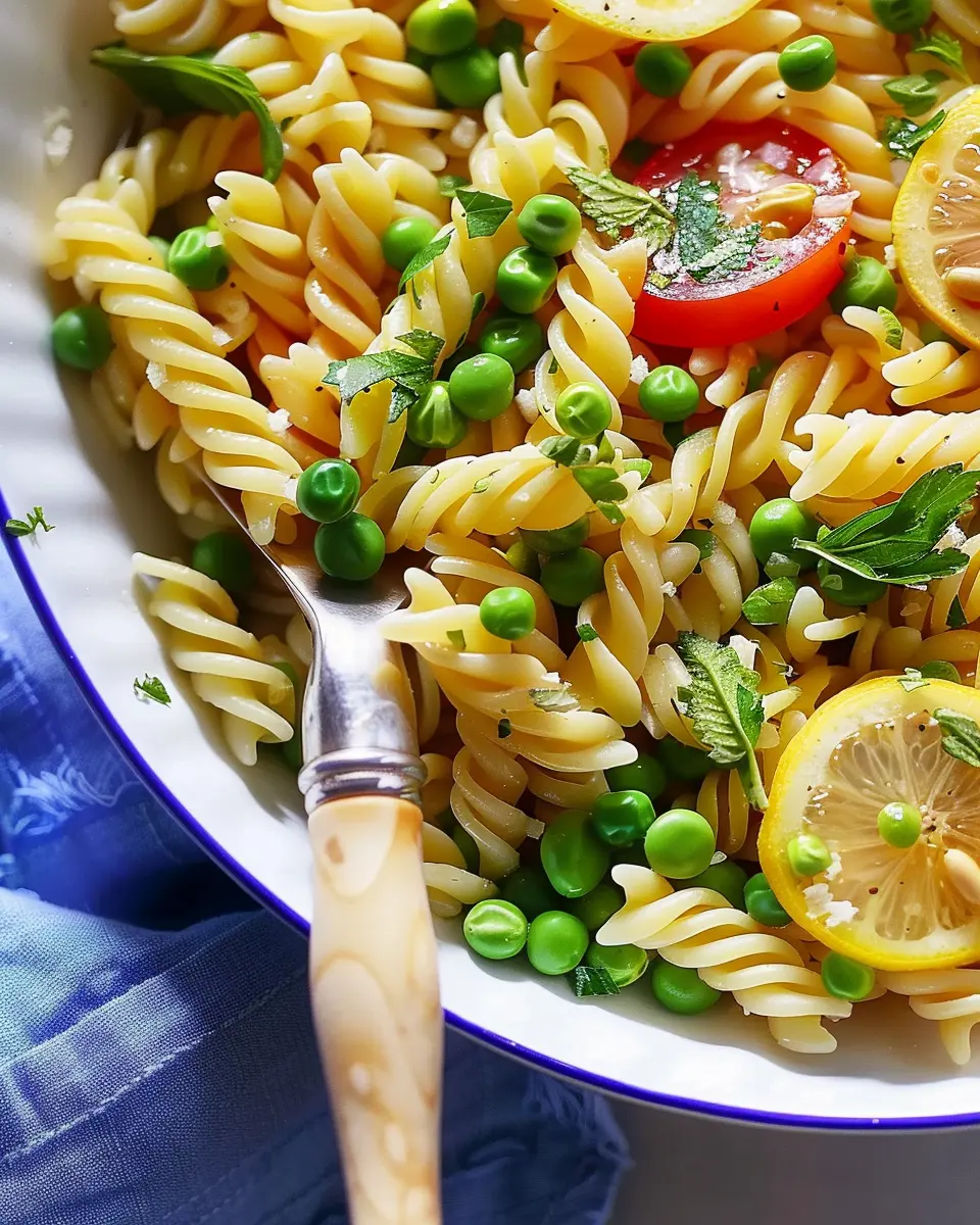 Lemon Vinaigrette Pasta Salad with Field Peas: A Fresh Twist
