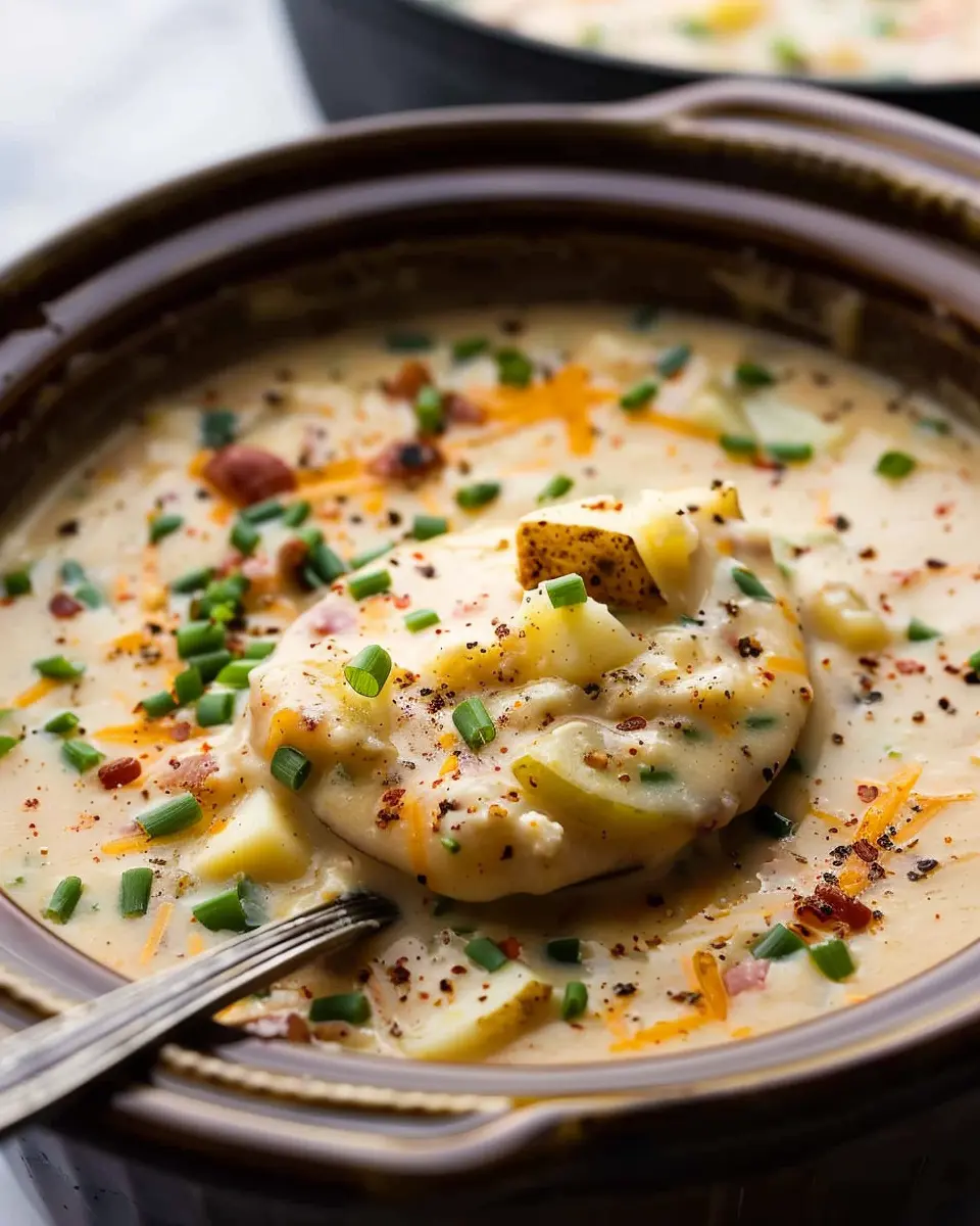 Crock Pot Crack Potato Soup: Easy Comfort with Turkey Bacon and Chicken Ham