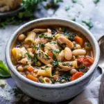 Tuscan Chicken Soup with White Beans and Pasta