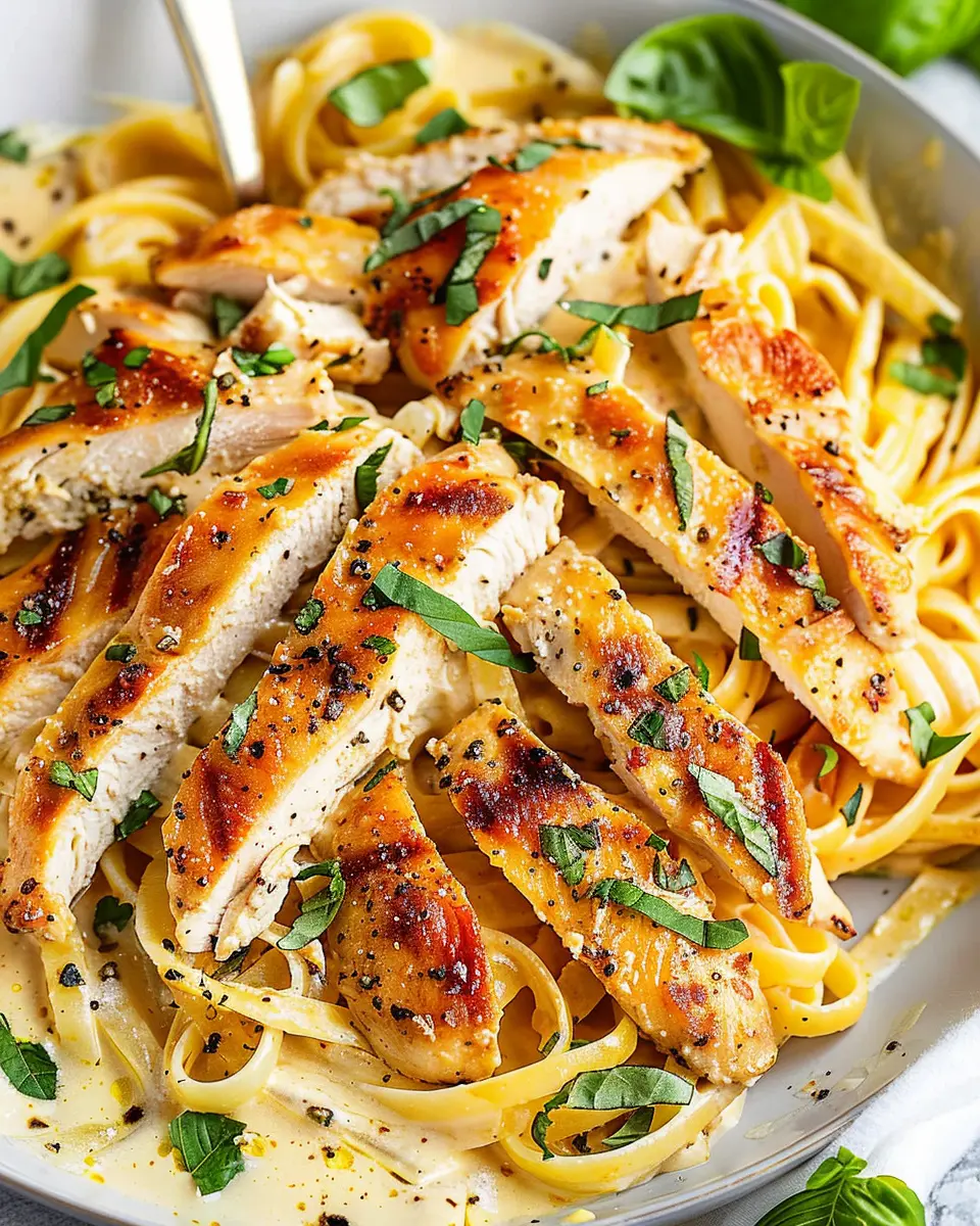 Creamy Marry Me Chicken Pasta with Turkey Bacon and Chicken Ham