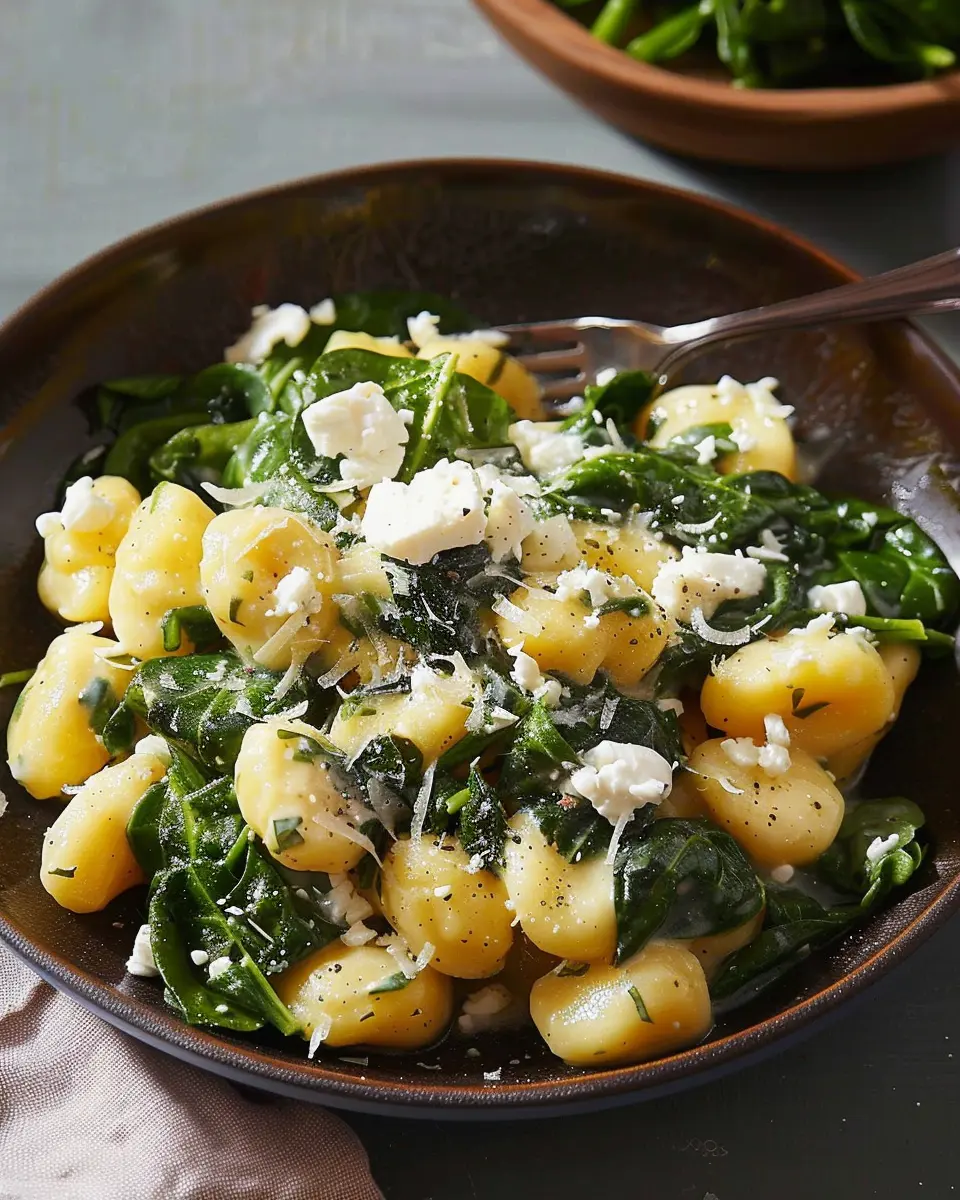 Creamy Gnocchi with Spinach and Feta: An Indulgent Comfort Dish