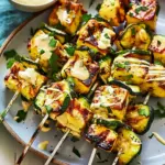 Charred Zucchini-And-Halloumi Kebabs With Lemon-Tahini Sauce