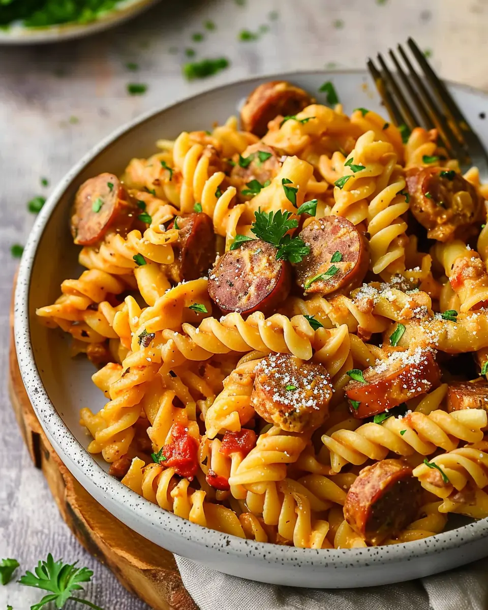 Creamy Cajun Sausage Pasta: Easy One Pot Delight at Home