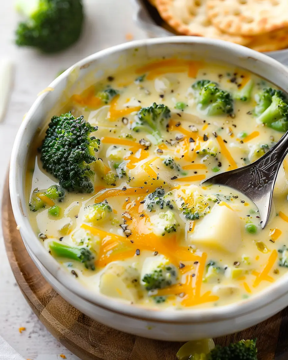 Broccoli Potato Cheese Soup: Easy Comfort Food with Turkey Bacon