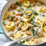 Creamy Sausage Tortellini Soup