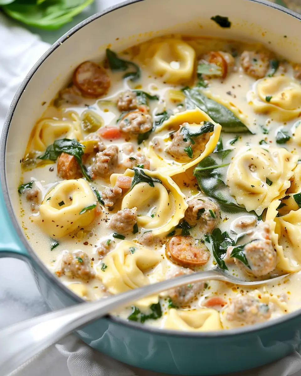 Creamy Sausage Tortellini Soup: A Cozy Delight for Every Chef