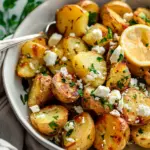 Easy Greek Roast Potatoes With Lemon And Feta