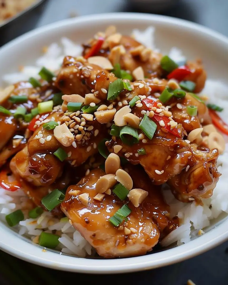 Irresistible Thai Peanut Chicken: A Deliciously Easy Dinner Option