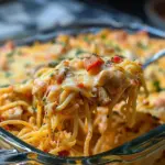 SPICY SOUTHERN CHEESY CHICKEN SPAGHETTI CASSEROLE