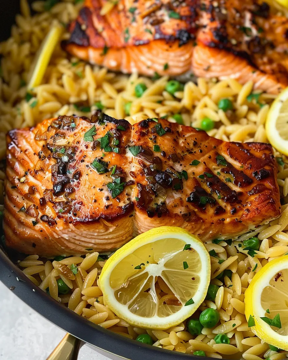 One-pan lemon orzo and salmon: Easy weeknight dinner delight