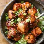 Hot Honey Salmon Bites