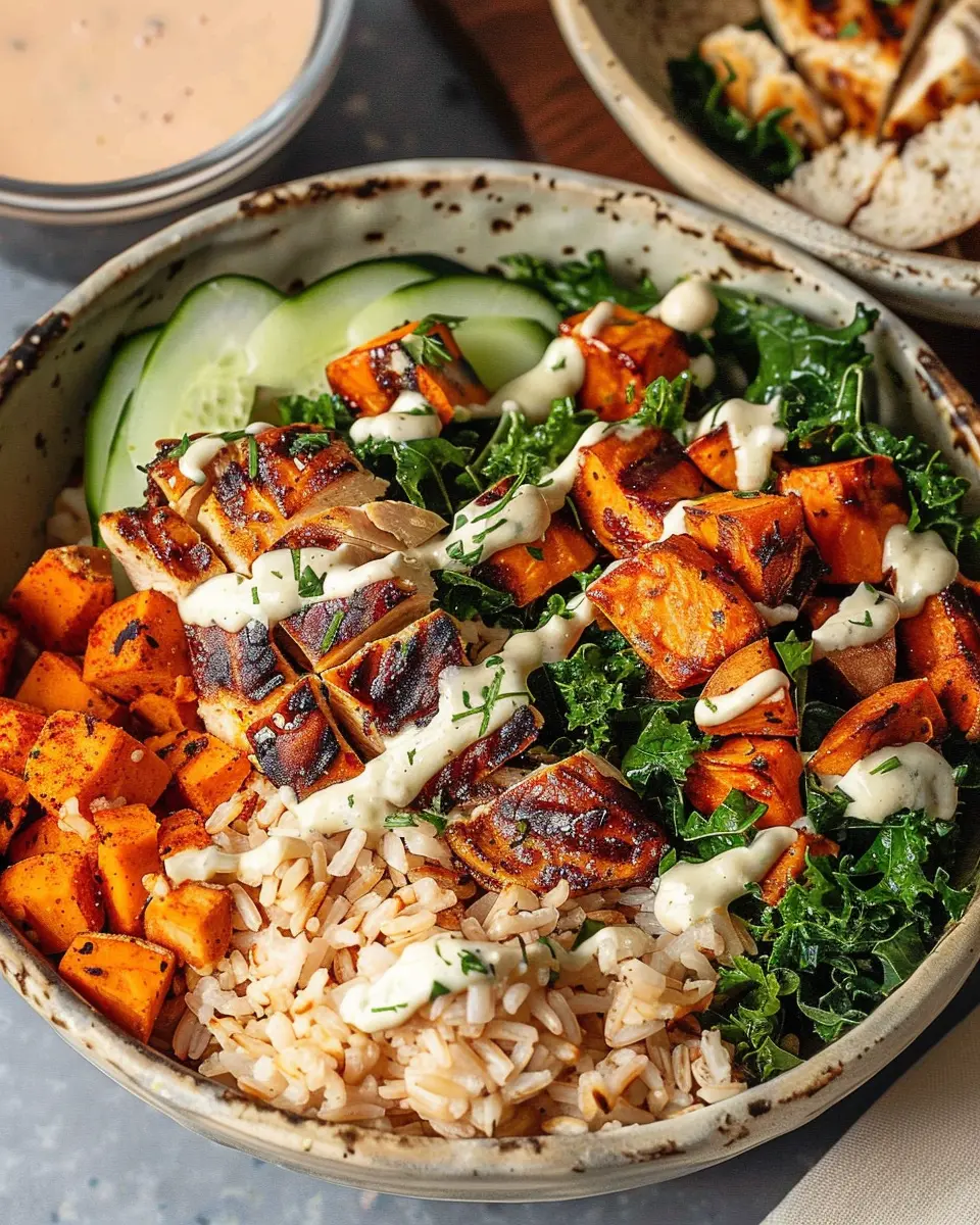 Grilled Chicken Sweet Potato Bowl: Healthy &amp; Delicious Dinner Idea
