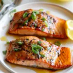 Spicy Salmon with Honey Butter Sauce