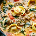 Creamy Sausage Tortellini Soup