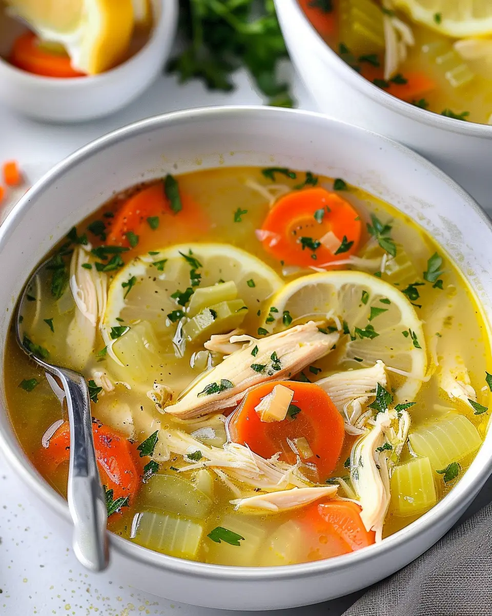 Healthy Chicken Soup with Turkey Bacon: Your Cozy Comfort Bowl