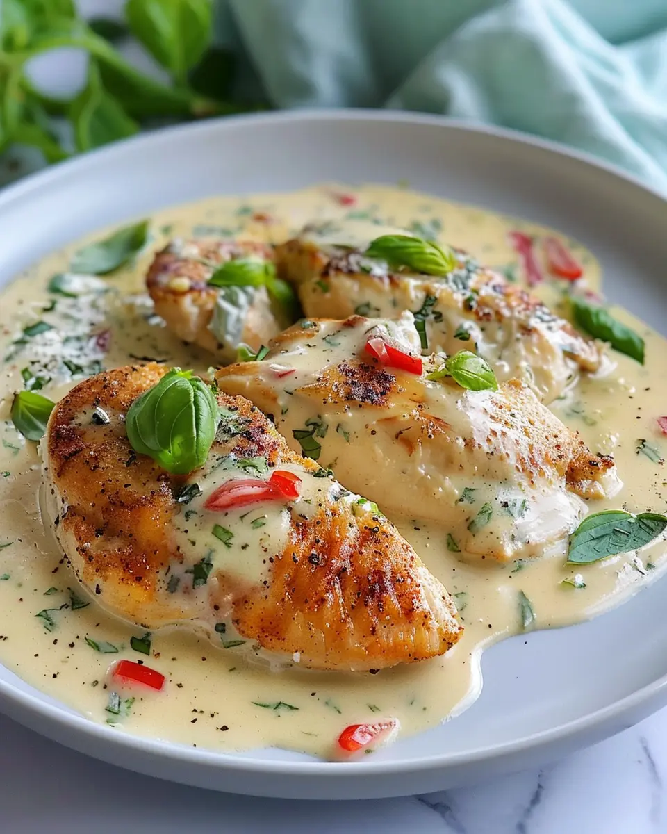 Chicken in Basil Cream Sauce: Easy Recipe for Delicious Homemade Flavor