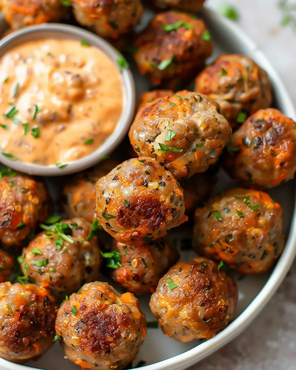 Creole Sausage Balls: Easy Recipe with Remoulade Dipping Sauce
