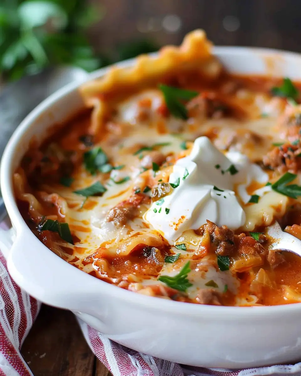 Easy Lasagna Soup Recipe: A Cozy Twist with Turkey Bacon