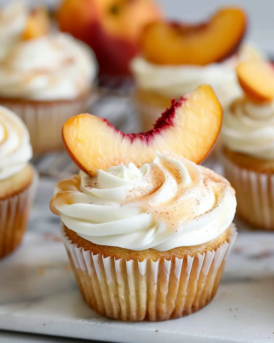 The Best Honey Peach Cream Cheese Cupcakes for Easy Summer Indulgence