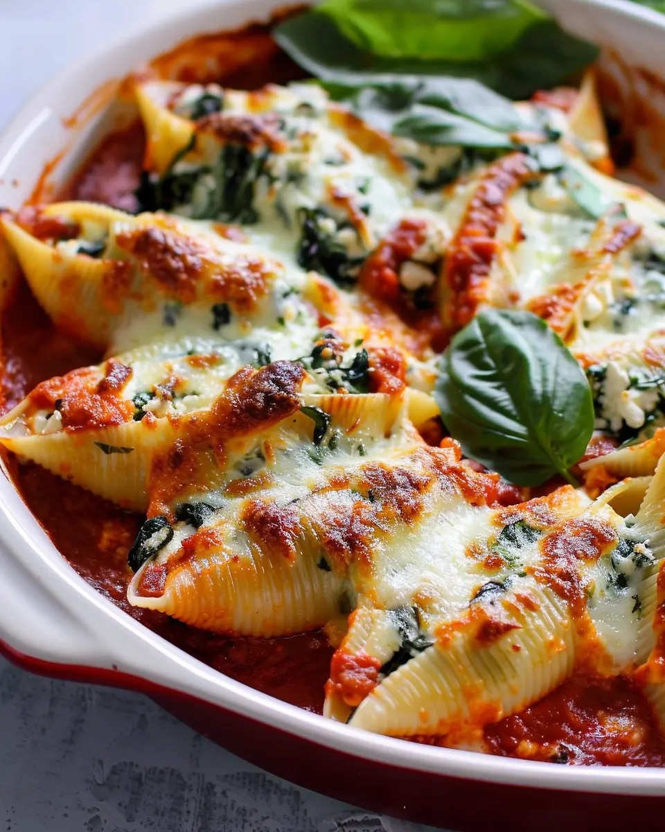 Spinach and Ricotta Stuffed Shells: Easy Comfort Food Delight