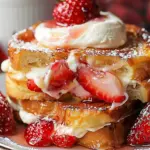 Strawberry Cheesecake Stuffed French Toast