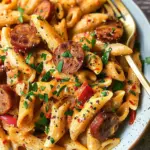 Creamy Cajun Sausage Pasta (One Pot)