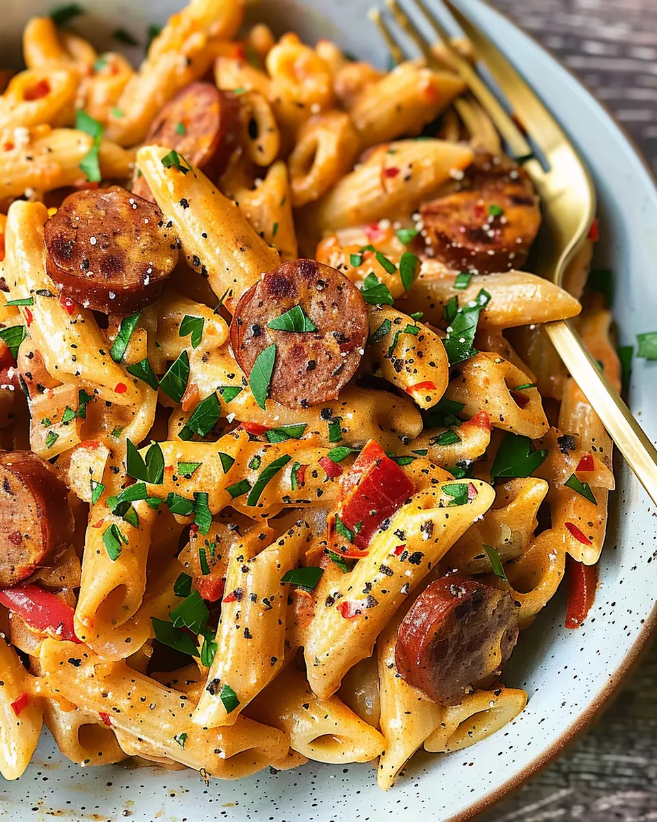 Creamy Cajun Sausage Pasta: Easy One Pot Delight for Dinner
