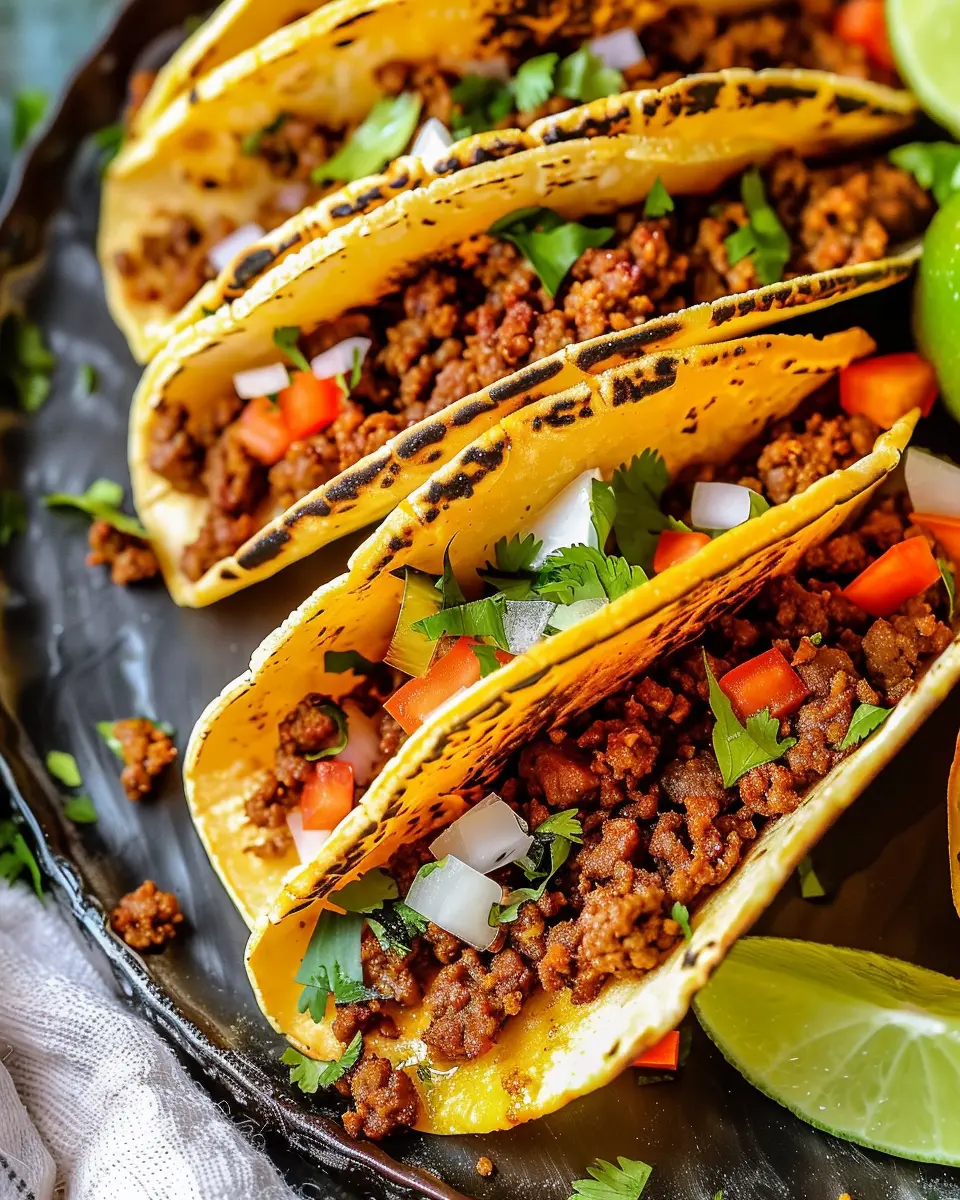 Crispy Baked Ground Beef Tacos: Easy Family-Friendly Delight