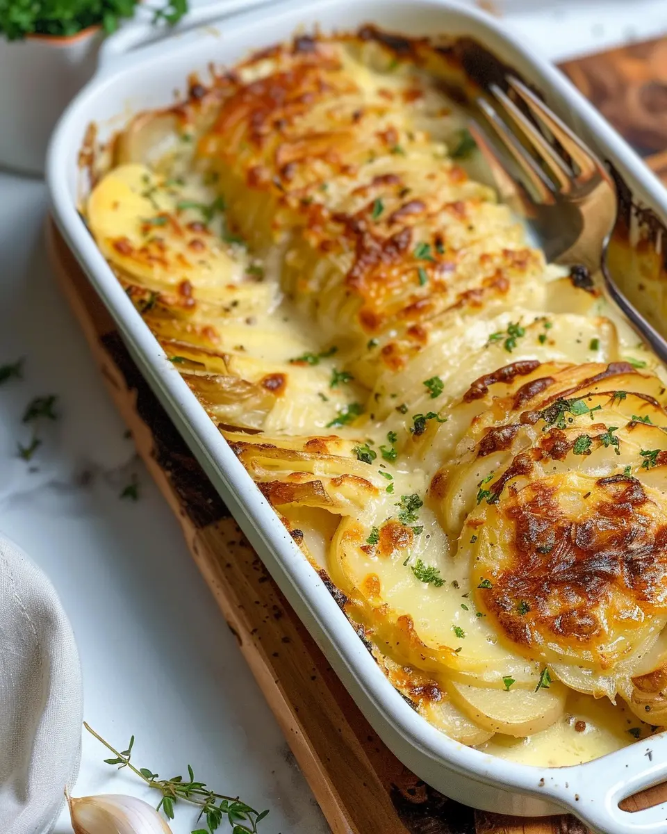 Roasted Garlic Potatoes au Gratin: The Best Comfort Food Delight
