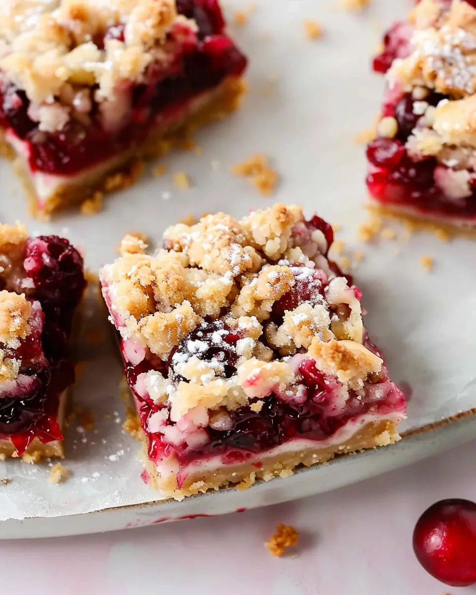 Cranberry Crumble Pie Bars: Indulgent Treat for Any Occasion
