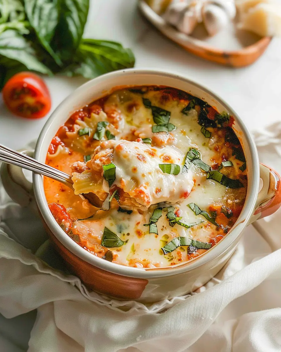 Easy Creamy Lasagna Soup: A Comforting Twist with Turkey Bacon