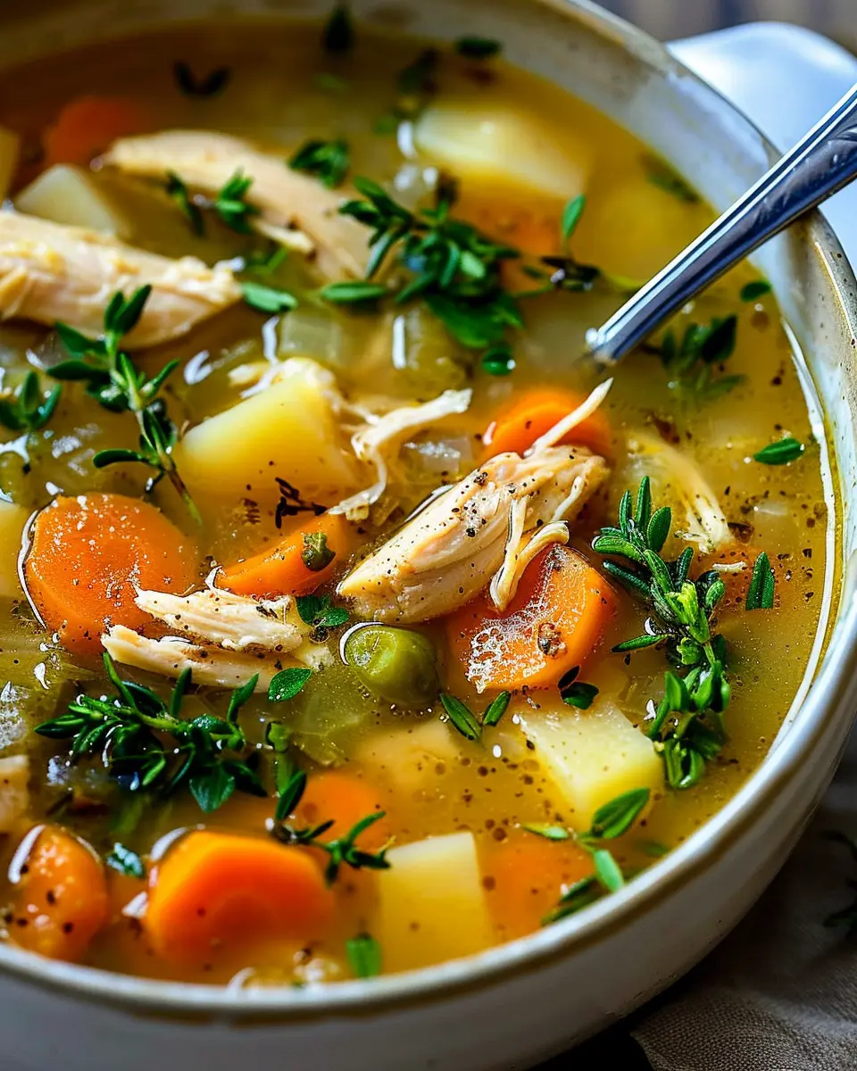 Tuscan Style Chicken Soup: A Hearty Twist with Turkey Bacon