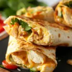 Cheesy Garlic Chicken Wraps