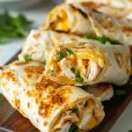 Cheesy Garlic Chicken Wraps