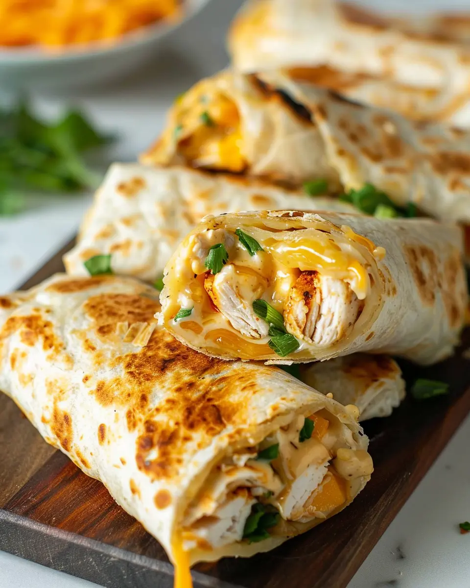 Cheesy Garlic Chicken Wraps: Easy and Delicious Weeknight Meal