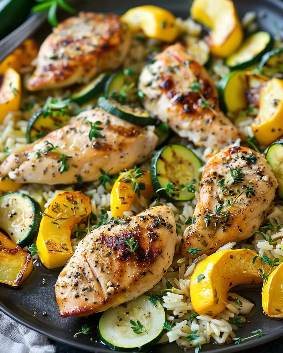 Healthy Chicken Breast with Zucchini and Squash: A Flavorful Delight