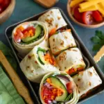 Vegetable Cream Cheese Tortilla Roll Ups