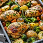 Sheet Pan Garlic Butter Chicken Meal