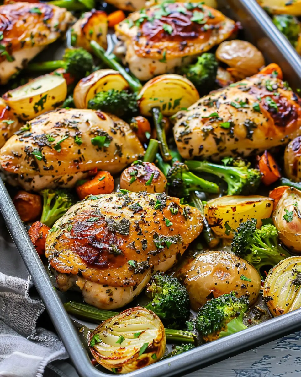 Sheet Pan Garlic Butter Chicken Meal: Easy, Flavor-Packed Delight